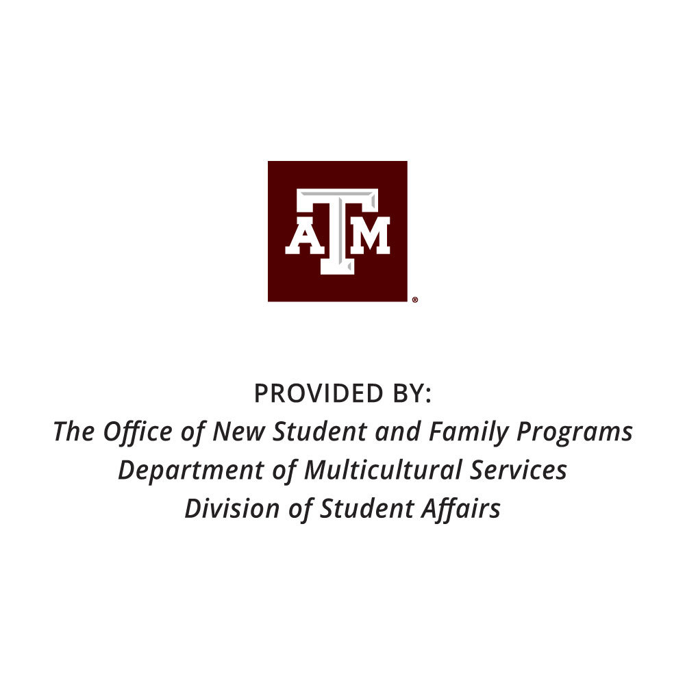 Example showing a single A&M logo completely separate from the multiple names of unit identities